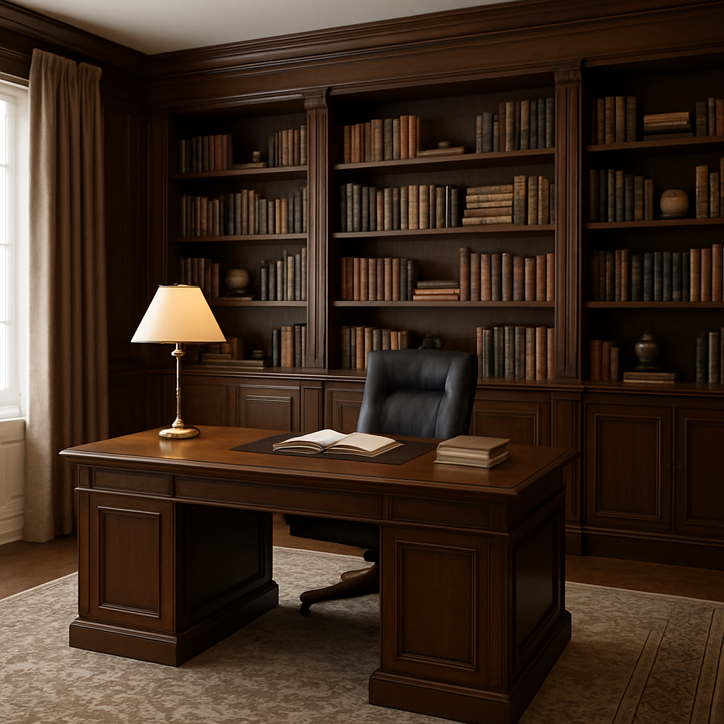Elegant Classical Study Library